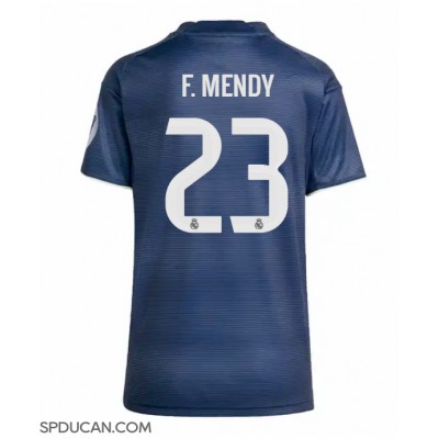 Zenski Nogometni Dres Real Madrid Ferland Mendy #23 Gostujuci 2025-26 Kratak Rukav Zenski Nogometni Dres Real Madrid Ferland Mendy #23 Gostujuci 2025-26 Kratak Rukav